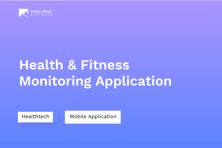 Health & Fitness Monitoring Application