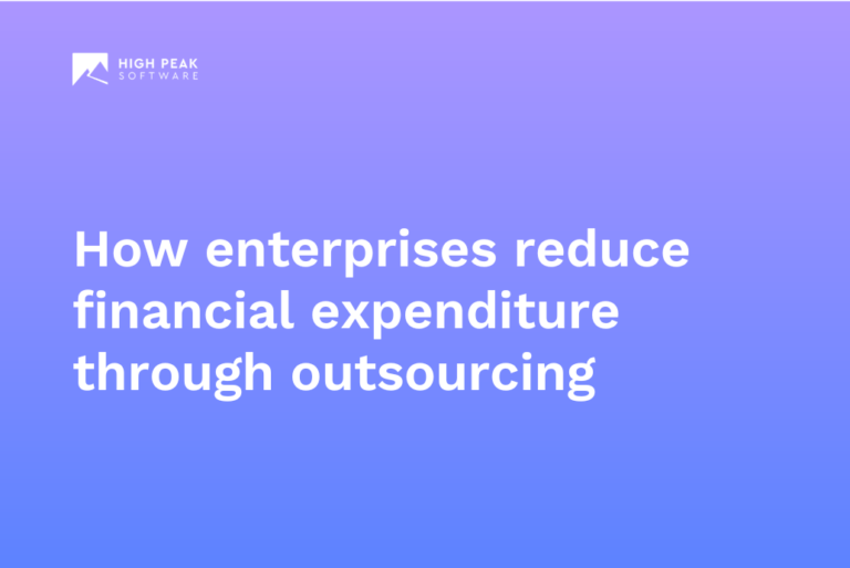 How enterprises reduce financial expenditure through outsourcing