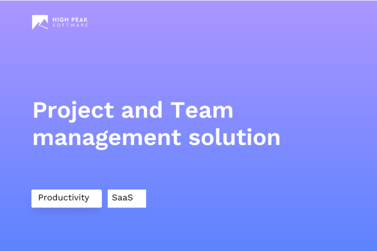 Project and Team management solution
