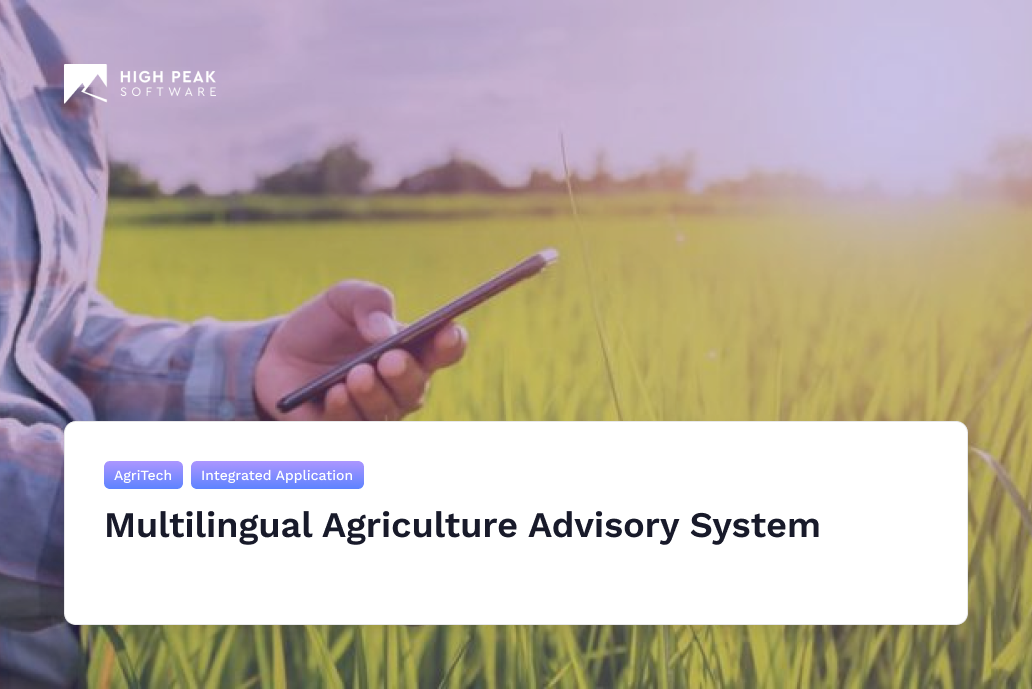 Multilingual Agriculture Advisory System