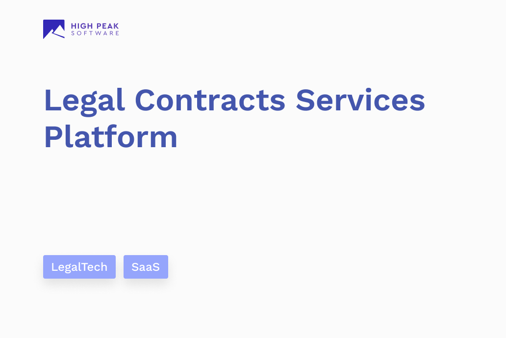 Legal Contracts Services Platform