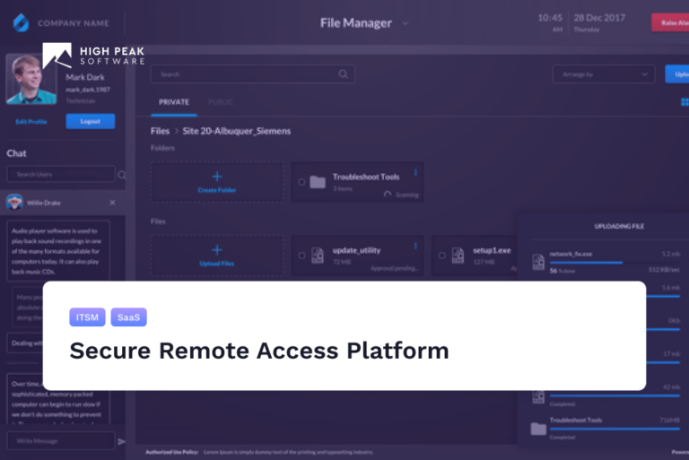 IIOT Remote access platform for IoT devices