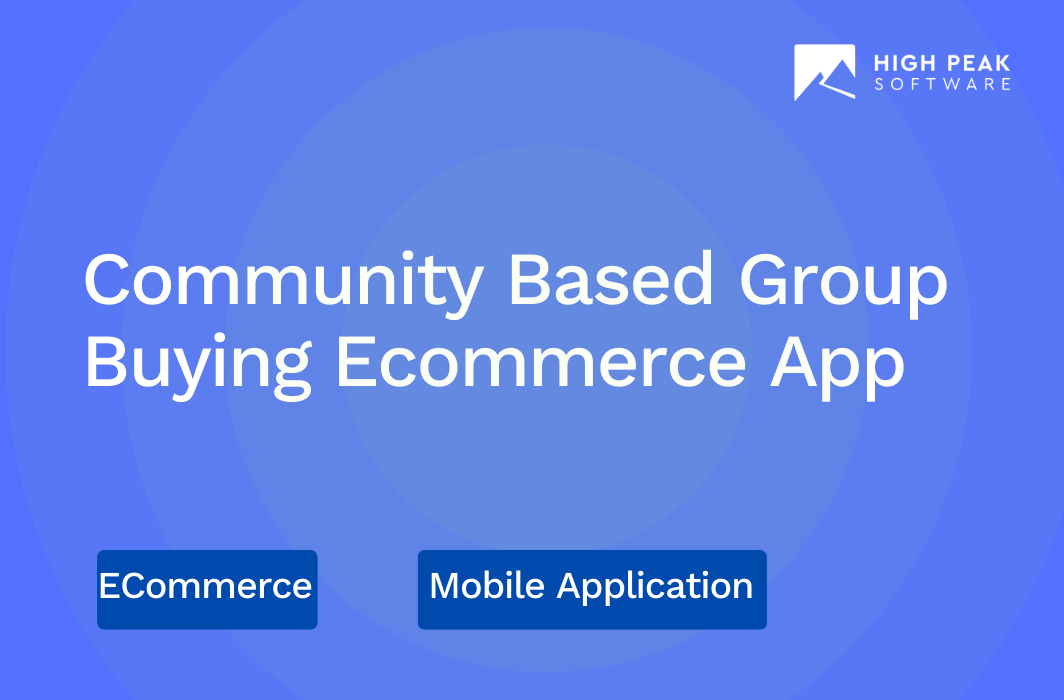 Community Based Group Buying Ecommerce App