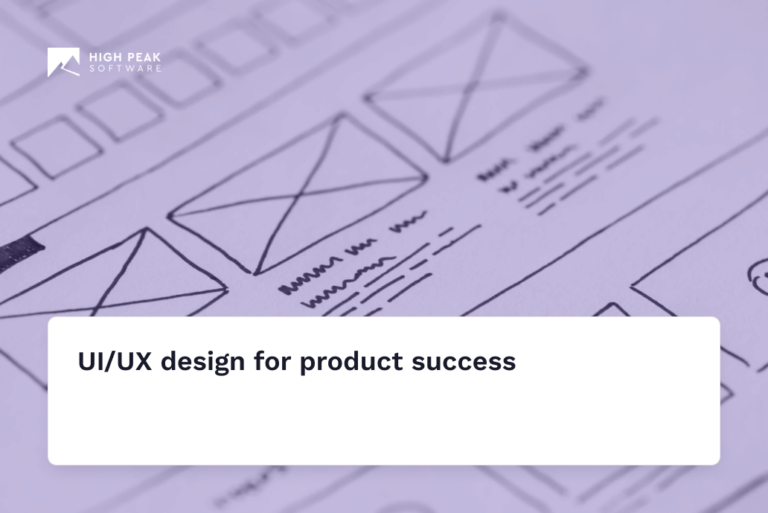 UI/UX design for product success