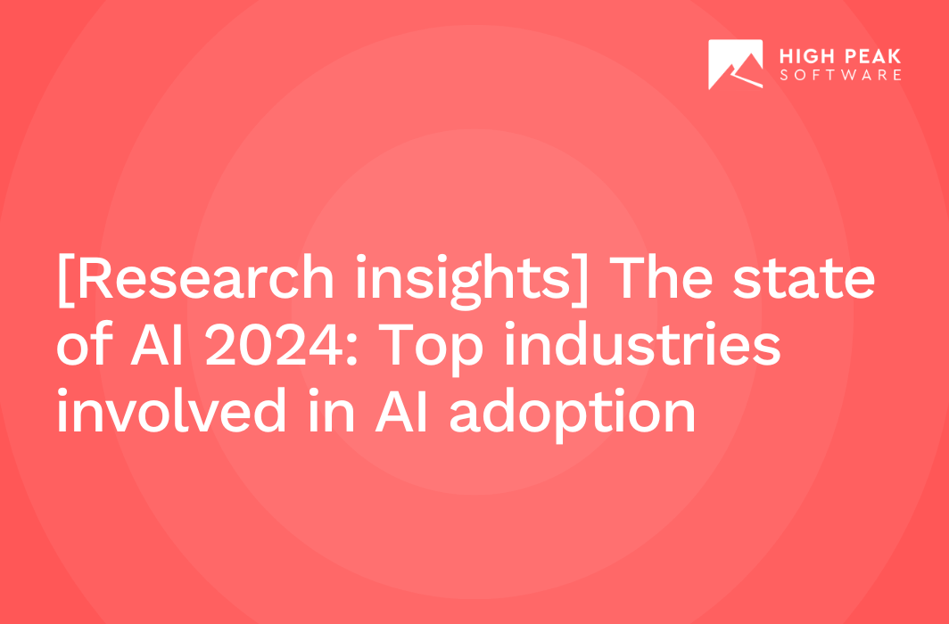 [Research insights] The state of AI 2024: Top industries involved in AI adoption