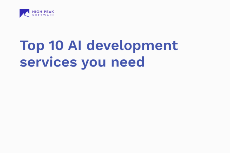 Top 10 AI development services you need