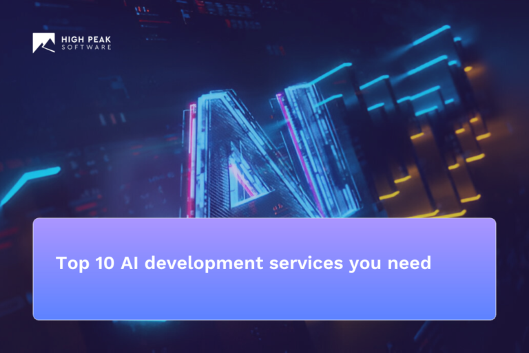 Top 10 AI development services you need