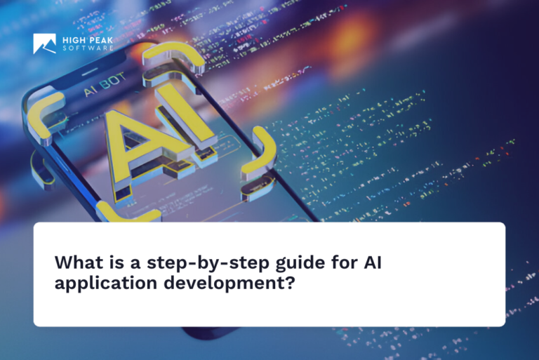 What is a step-by-step guide for AI application development