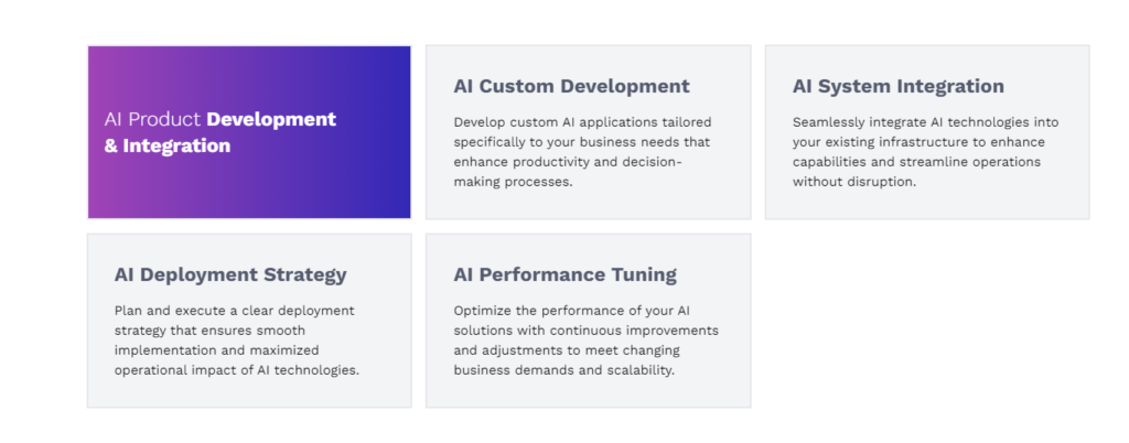 AI development services