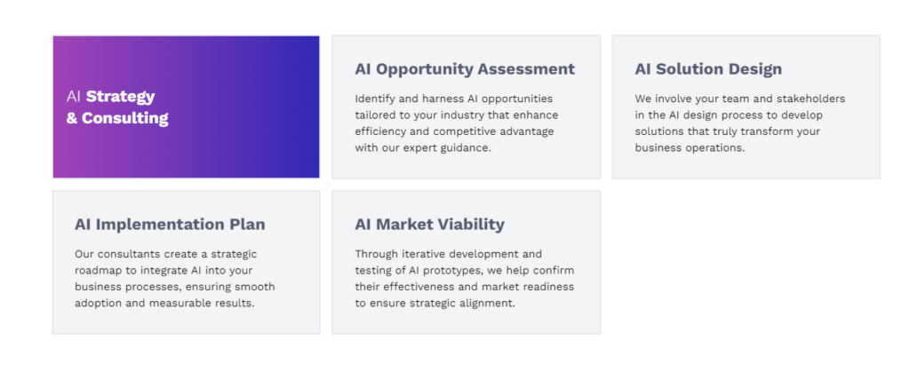 AI consulting services