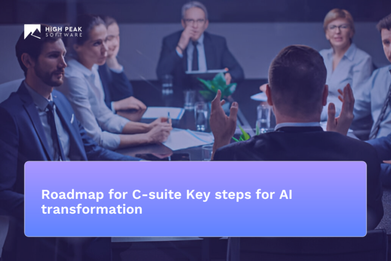 Roadmap for C-suite Key steps for AI transformation