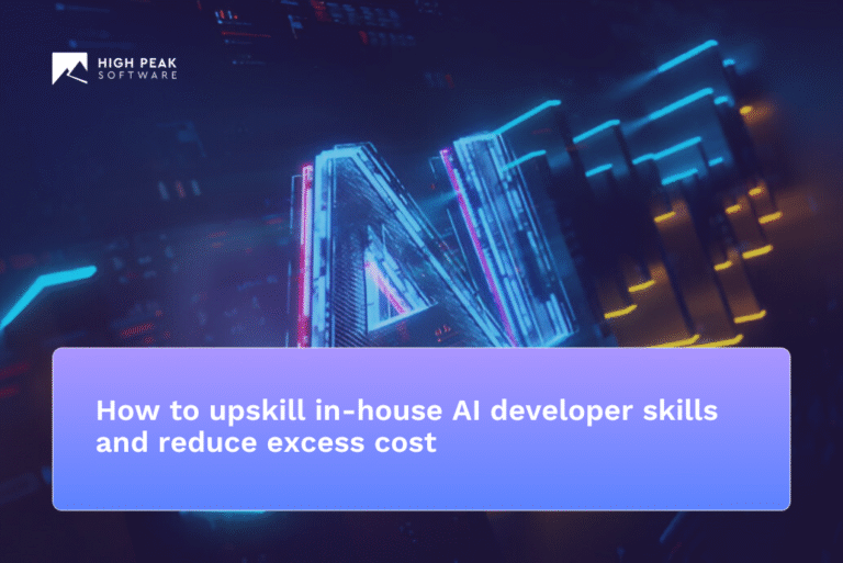How to upskill in-house AI developer skills and reduce excess cost