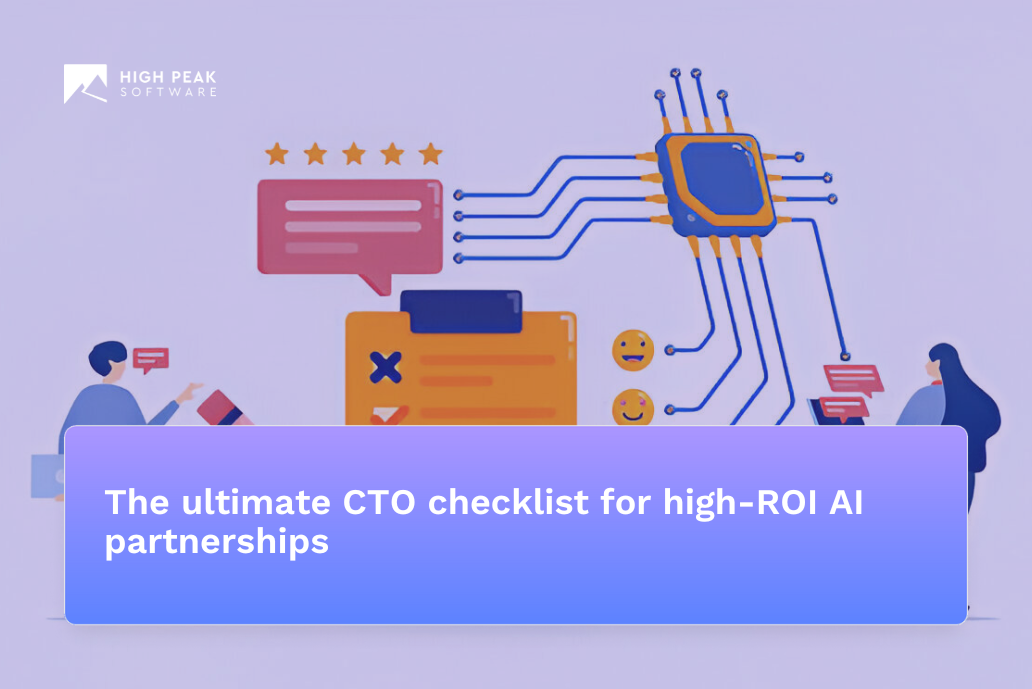 The ultimate CTO checklist for high-ROI AI partnerships
