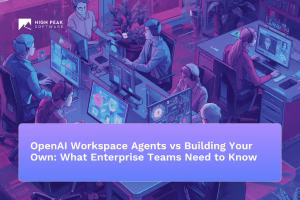 Enterprise team evaluating OpenAI Workspace agents versus building custom AI agent solutions for business workflows