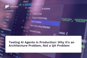 Testing AI agents in production with observability-first architecture and structured trace logging