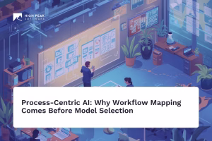 Process automation AI workflow mapping diagram illustrating why mapping workflows comes before selecting AI models